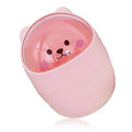 Vaguelly Cute Mini Trash Can Lid Slim Desktop Garbage Bin for Home Office and Bedroom Lightweight Waste Container