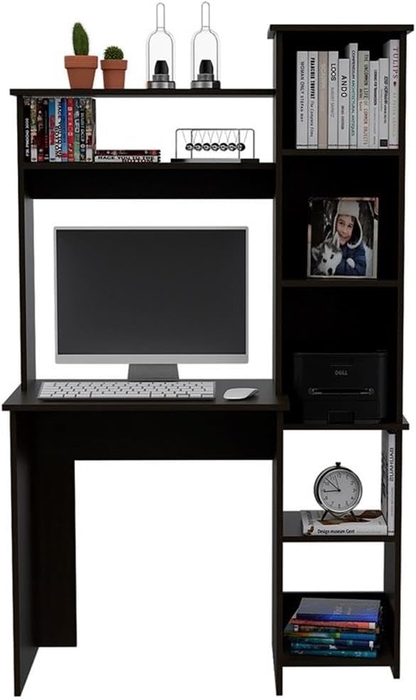 Home Square 2-Piece Set with Cabinet Bookcase and Home Office Desk