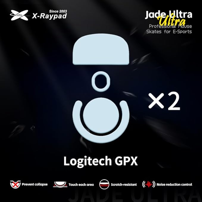 X-Raypad Jade & Obsidian Ultra Series Mouse Skates (Jade Ultra, fits GPX)