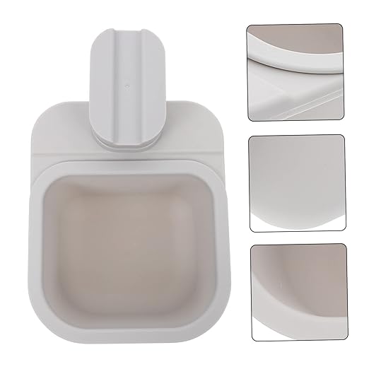 VANZACK Rotating Storage Box Slim Trash Bin Mini Desktop Trash Can Cubbies Storage Clipping Garbage Can Abs Material Safe Tasteless