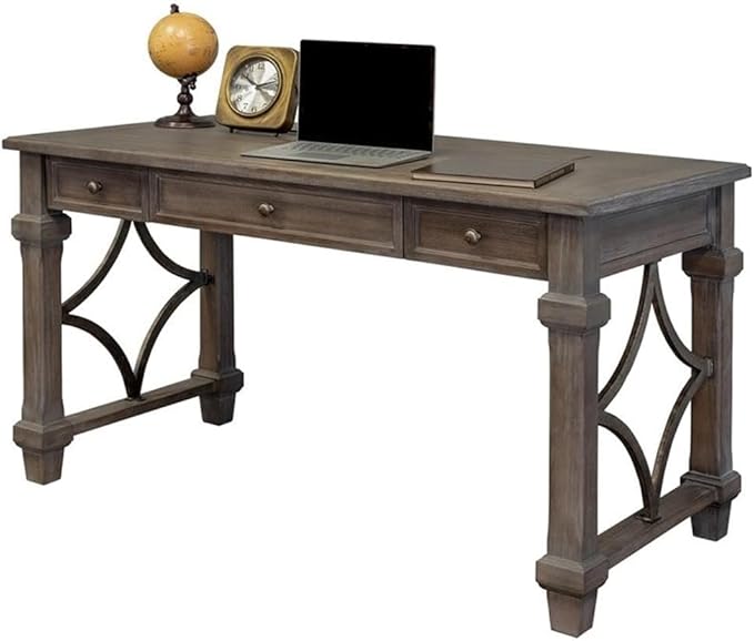 Pemberly Row Set of 3 Fully Assembled Office Desk & Filing Cabinet & Bookcase