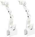 Adjustable Document Holder for Typing, Multi-Purpose Paper Holder Stand for Desk, Flexible Copy Holder Clip for Computer, Drawing, and Advertising Use (2 Pack, White)