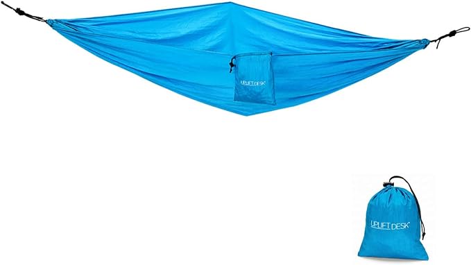 UPLIFT Desk Under Desk Hammock – Hammock for Office, Ergonomic Office Supplies Perfect for Rest & Relaxation, Durable and Easy to Use (Blue)