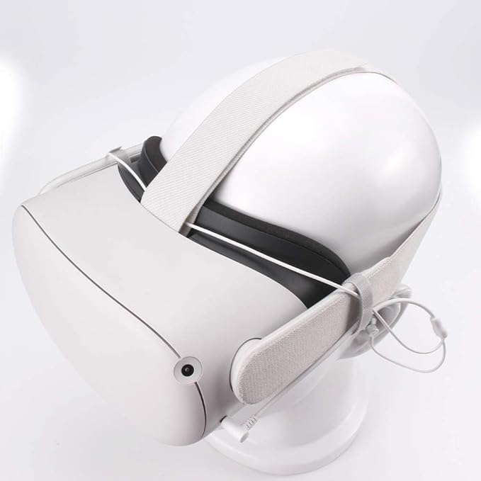 TNE in-Ear Headphones for Meta Quest 2 | HiFi Earphones Earbuds for Oculus Quest 2 VR Virtual Reality Gaming Headset Custom-Length Cable (White)