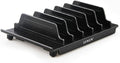 Adjustable Phone Stand Holder Dock Mobile Phone Tablet Organizer Multi Device Universal Desktop Stand Rack for iPhone Samsung Kindle Fire Tablet and Most Electronics Devices-No Charging Port (S-Black)