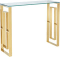 39.50 x 11.75 x 30.75 in. Eros Console & Desk in Gold