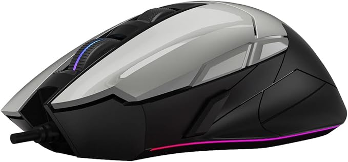Bloody Gaming W70 Max Gaming Mouse 10,000 CPI 250 IPS RGB Gaming Mouse Panda White