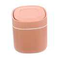 1pc Slim Desktop Waste Bin Garbage Barrel Mini Trash Can Lid for Bathroom Kitchen Study Unique Shape Quality Performance