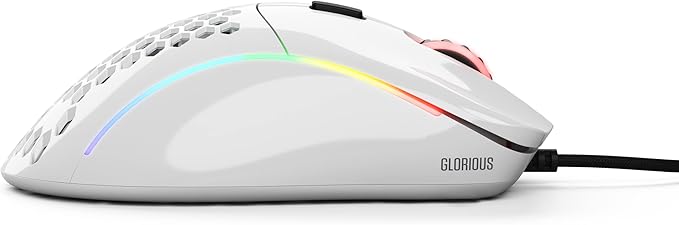 GLORIOUS Model D Gaming Mouse, Glossy White (GD-GWHITE) (Renewed)