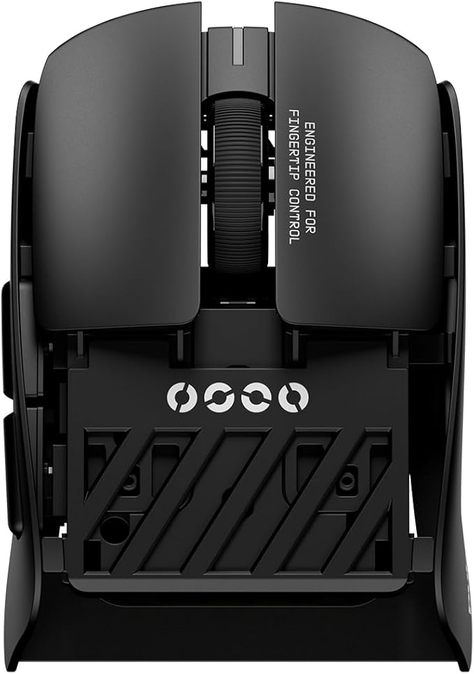 Pulsar Gaming Gears LAB X2F Wireless Fingertip Gaming Mouse, Ultra Lightweight 1.34 oz (38 g), HUANO Blue Pink Dot Switches, 32,000 DPI, 750 IPS, XS-1 Sensor, 8K Compatible (Black) (Renewed)