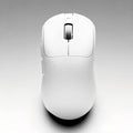 AJ199 Hybrid Wireless Gaming Mouse | Genuine Carbon Fiber Grip Shell | Tri-Mode 2.4G/Bluetooth/USB-C | 60g Balanced Lightweight | 24K DPI PAW3311 | 119mm Compact | PC/Mac/Travel | White