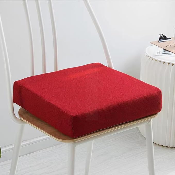 Square seat Cushions 16x16x2inch Pain Relief Foam Seat Pad ，Thicken Breathable & Washable Cover,for Wheel Chair Car Seat,Office Chair