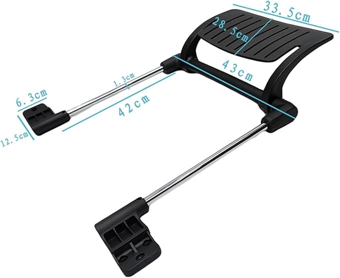 Office Chair Footrest Computer Chair Foot Support Heavy Duty Attachment Wide Office Chair Pedal for Lunch Break Mesh Chair, Style C, 42cmx43cm