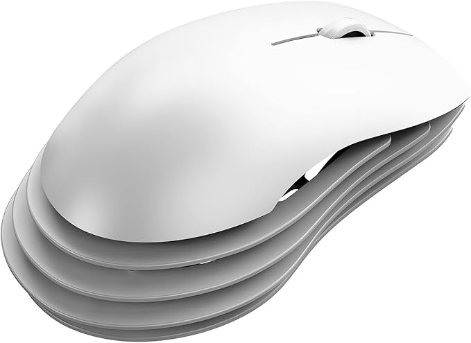 AJAZZ M259 Magnesium Aluminum Alloy Mouse, BT/2.4G/USB-C Lightweight Mice (White)