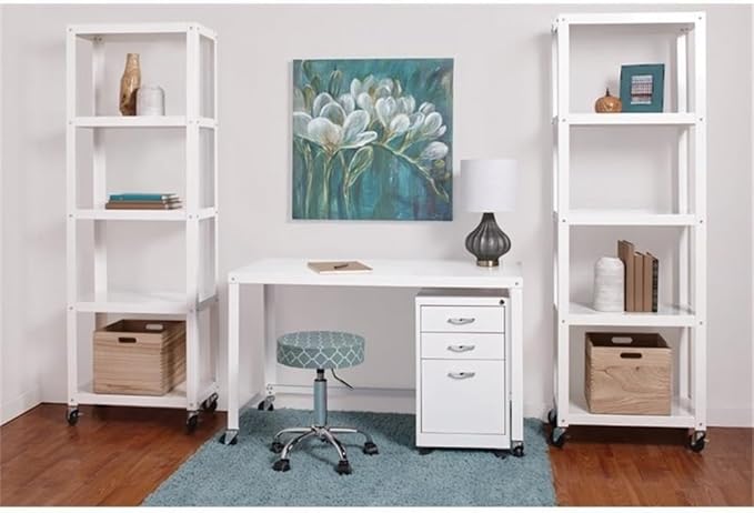 Hirsh Industries 2 Piece Office Set in White