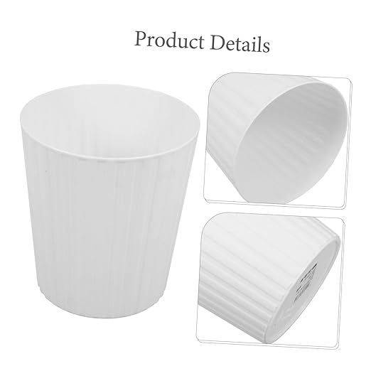 COHEALI Mini Desktop Trash Can Compact Waste Bin for Office and Home Small Tabletop Organizer for Waste and Fruit Slim White Design for Desk Dorm Kitchen