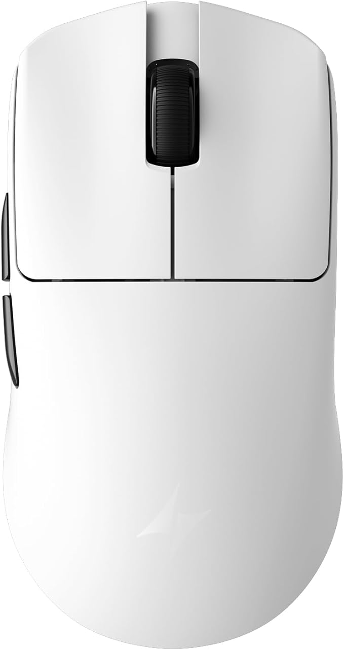 ATK Blazing Sky F1 V2 Wireless Gaming Mouse, 54 g, PAW3395 Ultra Sensor, Nordic 54L15 MCU, Mechanical Switches, Dual 8K, Tri-Mode 2.4G/Bluetooth/Wired, 600H Battery (Ultra Max, White)