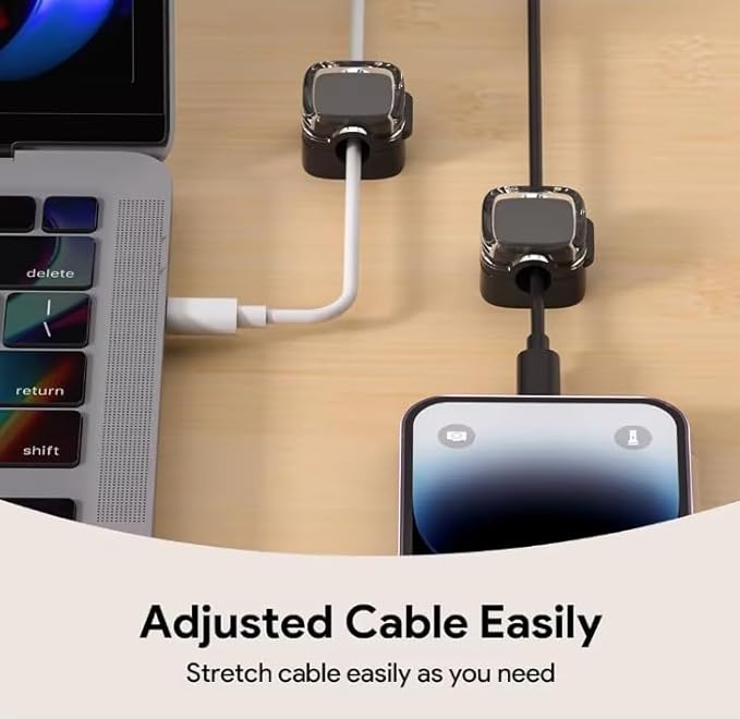 Wall Charger Holder 6 Pack, Adhesive Phone Charger Mount, Cable Organizer Wall Holder for Charging Cables, Self Adhesive Charger Stand Compatible with iPhone, USB-C and Android Chargers