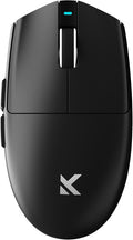 MCHOSE G3 V2 Wireless Gaming Mouse, Symmetrical, PAW3311, 12K DPI, Tri-Mode Connection, Wireless/Wired 1K Polling, 59g Weight, 800mAh Battery - Black