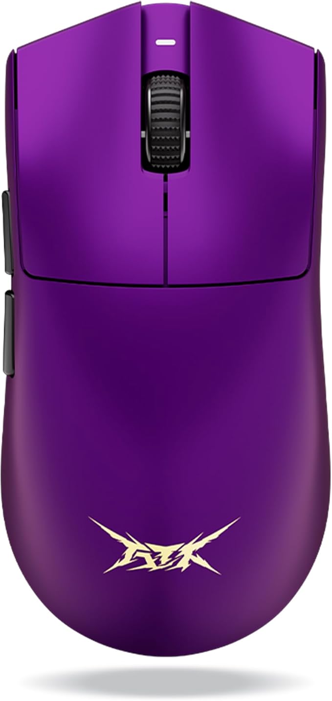 ATK Blazing Sky X1 Wireless Gaming Mouse – Ultra-Light 49–54 g, PixArt PAW3950/3950 Ultra Sensor, Quad-Mode Connectivity, 8K Polling, Optical Switches, Nordic 52840 MCU (X1 Ultimate, Metallic Purple)