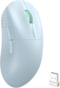 ATTACK SHARK AJ199 Wireless Gaming Mouse,59g Lightweight Ergonomic Computer Mouse,1000Hz Polling Rate,Up to 26000DPI,Double Modes PAW-3395 Optical Sensor,Programmable 6 Button for PC/Laptop/Win/Mac