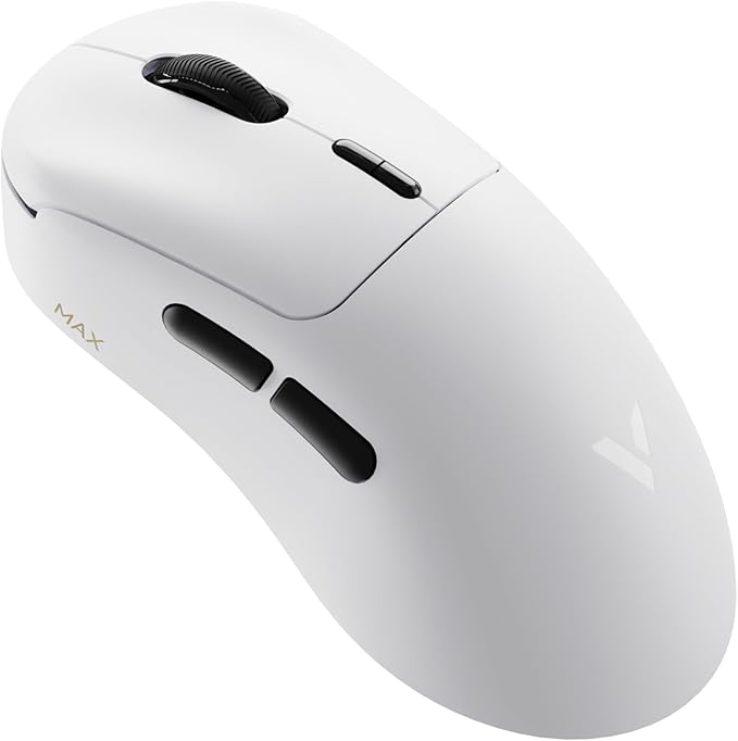 Rapoo VT MAX Lightweight Wireless Gaming Mouse, PAW3950 Ultimate Sensor,750H Battery Life, 8K Polling, 45K DPI, Dual-Mode 2.4G/USB-C, Esports Grade Performance Mouse for PC/Mac (VT3 MAX, White)
