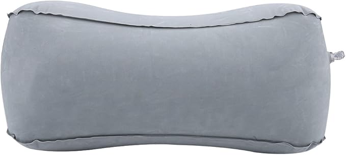Inflatable Foot Rest Pillow Cushion for Travel Office & Home, Leg up Footrest Home Relax Reduce Deep Vein Thrombosis Risk on Flights, Suitable for Long Flights(Gray)