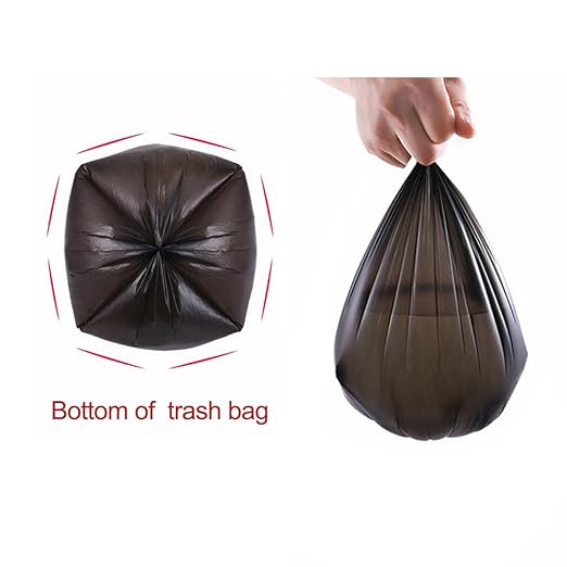 Mini Trash Bags for Tiny Desktop Trash cans,1.5 GAL/5.6 L Strong Garbage Bag for Small Sized Waste Bin, Black Trash Bags for 3 in 1 Rvs Trash Can (150 Count / 5 Rolls, Black)
