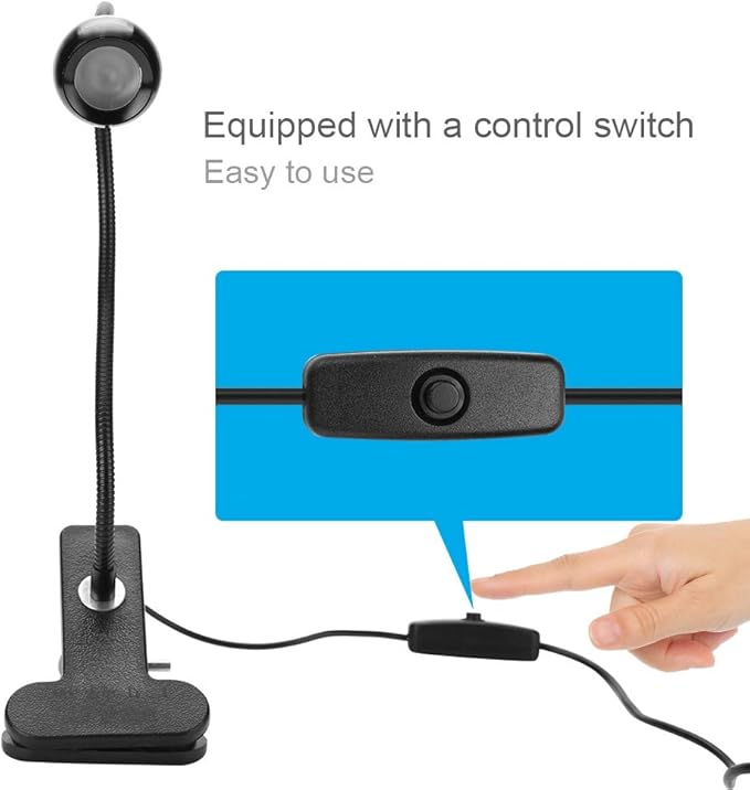 Zopsc USB 3W LED Phone Glue Curing Lamp,Portable Clamp Flexible 360 ° Desk Lamps,395 Wavelength,Plug and Play,for Repairing Phones,Fluorescent Agent Detection,Fluorescent Banknote