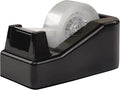 1Pcs Desktop Tape Dispenser Adhesive Roll Holder with Weighted Nonskid Base, Black (Tape not Included)