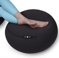 Moon Pod Lunar Lift Footrest for Bean Bag Chair - 20" x 8" Zero-Gravity Micro-Bead Stuffed for Stress, Relaxation & Comfort for Circulation (Charcoal)