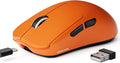 EWEAND X23 Pro Gaming Mouse, Tri-Mode 2.4G/USB-C/BT 5.4 Wireless Mouse, PAW3311 Sensor, 12000 DPI, 59g Lightweight, 1ms Response, Anti-Slip Grip Tape Included Computer Mouse for Laptop/PC/Mac-Orange