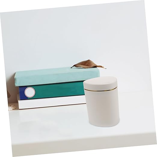 ABOOFAN Slim Garbage Bin Desk Top Trash Can Mini Small Waste Container Hotel Office
