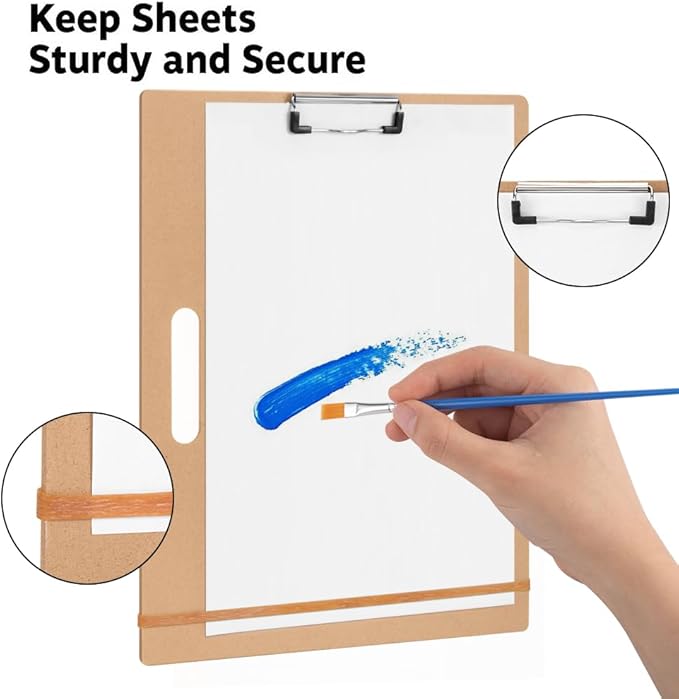 Sketch Board - 13" x 17" Portable Art Portable Drawing Board with Handle, Pack of 2