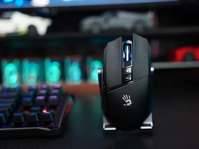 Bloody R36 Ultra Dual Mode Wireless Gaming Mouse - 12000 CPI, PAW3313 Sensor, 1ms Wireless Transmission, 7 Programmable Buttons, up to 75 Hours Playtime, RGB Lighting, for Esports and Gaming
