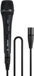Phenyx Pro Vocal Microphone, Supercardioid Dynamic Mic with 16.4 ft XLR Cable, Mic Clip, Storage Bag, Wired Handheld Microphone for Singing, Stage, Studio, Karaoke (PM-26S)