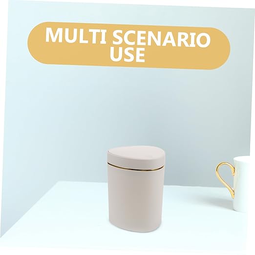 ABOOFAN Slim Garbage Bin Desk Top Trash Can Mini Small Waste Container Hotel Office