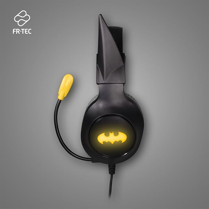 FRTEC Batman Gaming Headset with RGB LED Light for PlayStation 5, PS4, Xbox Series X/S, Xbox One, Nintendo Switch, PC, Mac