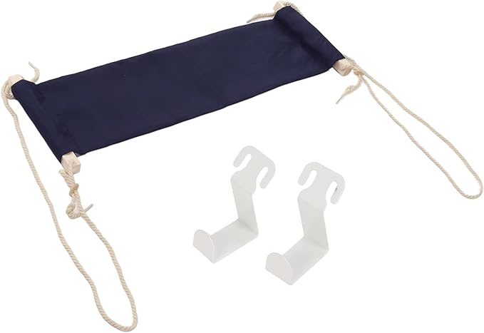 Foot Hammock Under Desk Footrest, Foot Rest Hammock, Adjustable Office Footrest, Foot Hammock Breathable Adjustable Portable for Office Home(Blue)