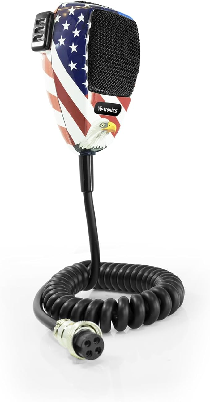 CB Microphone-4 Pin Noise Canceling CB Microphone, Amateur Radio and SSB Communications, Special USA Edition (YTM-CB66 USA)