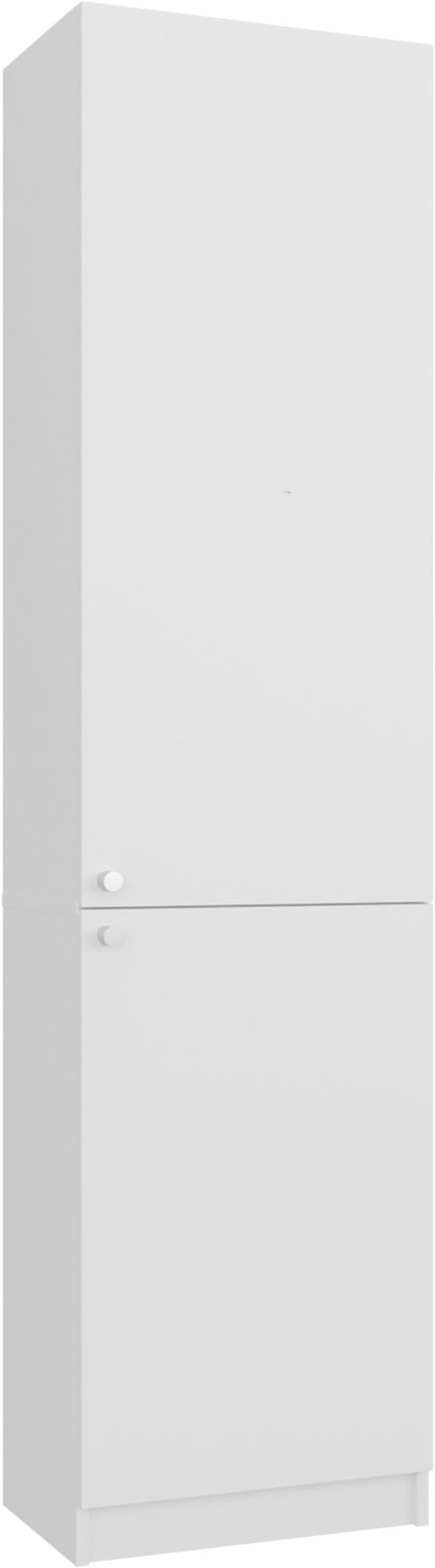 White Storage Cabinet with 5 Shelf Five spacious shelves provide organized storage for books, décor, and everyday essentials, supporting both display and functionality in one unit Versatile layout a