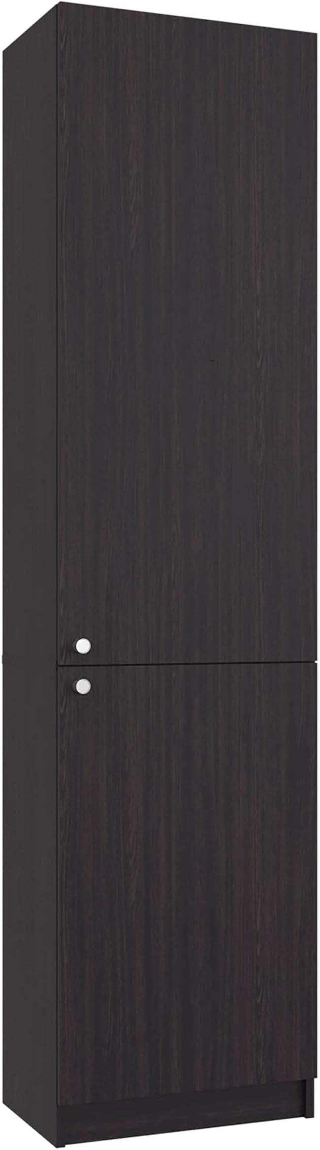 Wenge 2-door Storage Cabinet Streamlined low-profile frame adapts effortlessly to tight corners in bedrooms, hallways, and closets maximizing storage potential without obstructing pathways or door s