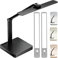 2-in-1 Magnetic LED Desk Lamp, USB-C Rechargeable Task Light with Detachable Dual Light Bars, Motion Sensor Light, Stepless Dimming, Foldable Table Lamp for 【Office and Reading】