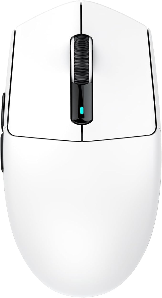 ATTACK SHARK G3 Pro Wireless Gaming Mouse with Magnetic Charging Dock,PixArt PAW3311 Gaming Sensor,BT/2.4G Wireless/Wired Gaming Mouse,25000 DPI,59g Superlight Gamer Mice for PC/Win/PS/Mac(White)