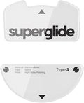 Superglide Glass Mouse Skates - Super Smooth Glide, Polished Round Edge, Super Fast Gaming Mouse Feet with Durable Sole for Razer Viper v3 Pro (Type-S, White)