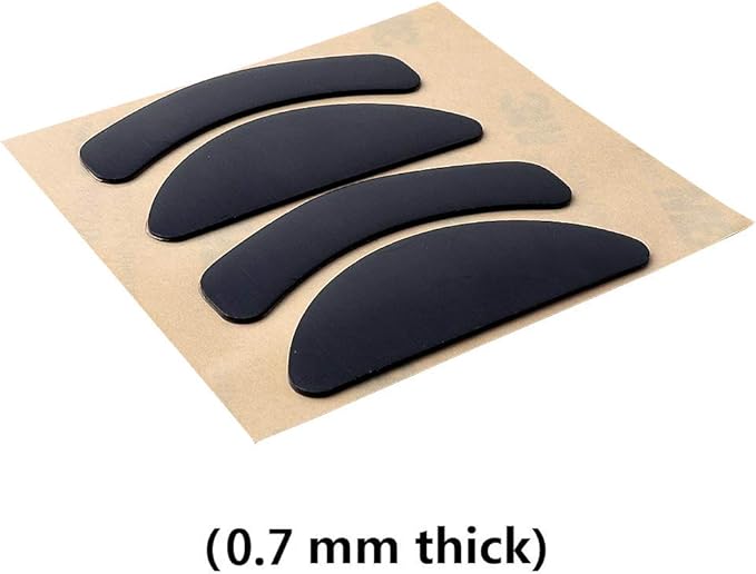 HUYUN 2 Sets Rounded Curved Edges Mouse Feet Pads Skates Compatible for Razer Viper Mini Wired Gaming Mouse