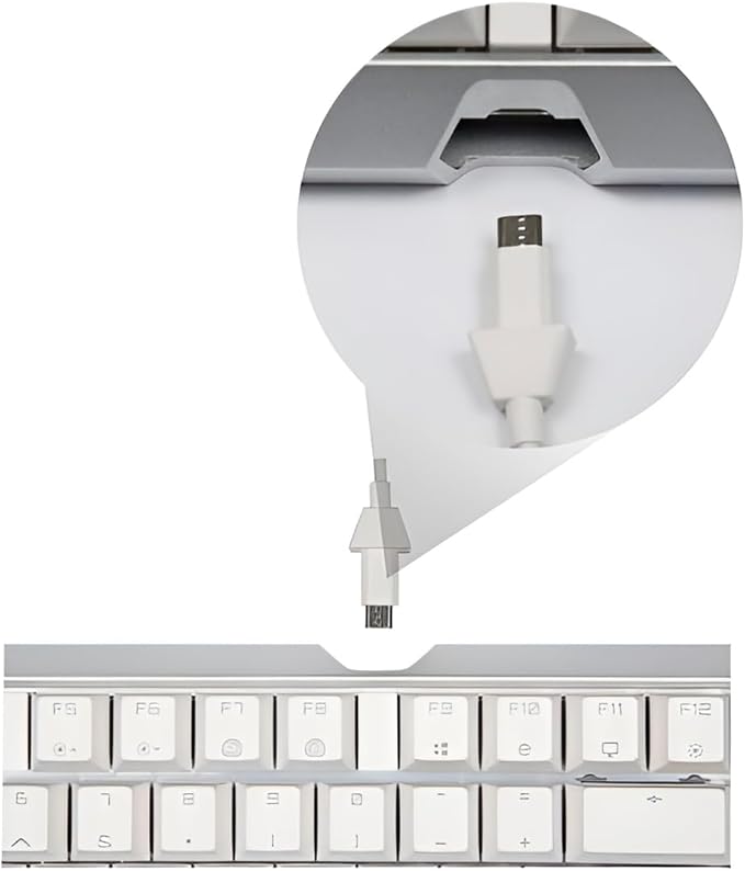 Cherry MX 3.0 S Wired Mechanical Gaming Keyboard. Aluminum Housing Built for Gamers w/MX Red Switches. RGB Backlit Color Display Over 16m Colors. from The Makers of MX. Full Size. Pure White.