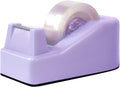 1Pcs Desktop Tape Dispenser Adhesive Roll Holder with Weighted Nonskid Base, Purple (Tape not Included)
