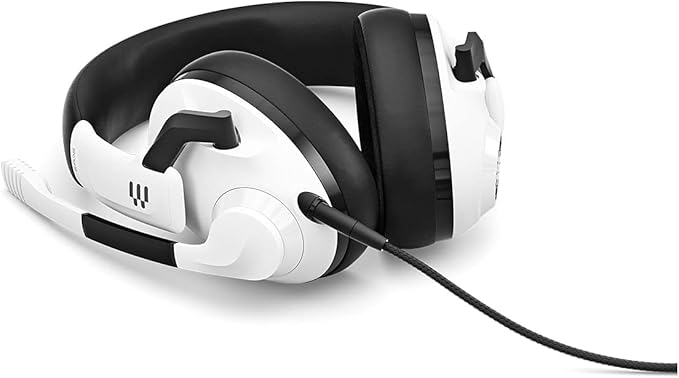 EPOS H3 Closed Acoustic Gaming Headset with Noise-Cancelling Microphone - Plug & Play Audio - Around The Ear - Adjustable, Ergonomic - for PC, Mac, PS4, PS5, Switch, Xbox - White