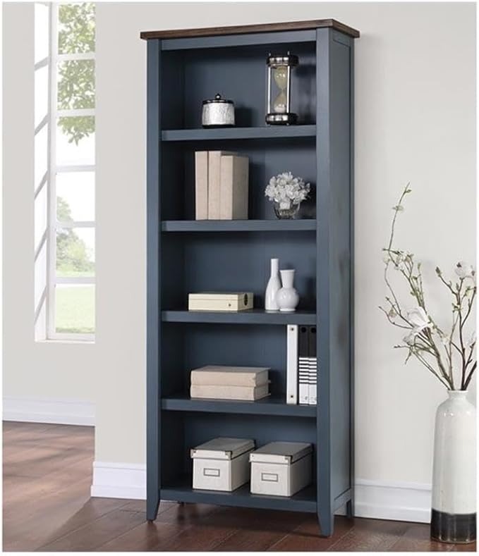 Pemberly Row Set of 2 3-Drawers Wood Filing Cabinet & 4-Shelves Bookcase